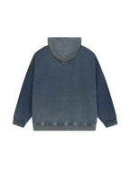 Vintage Washed Gradient Fleece Hoodie