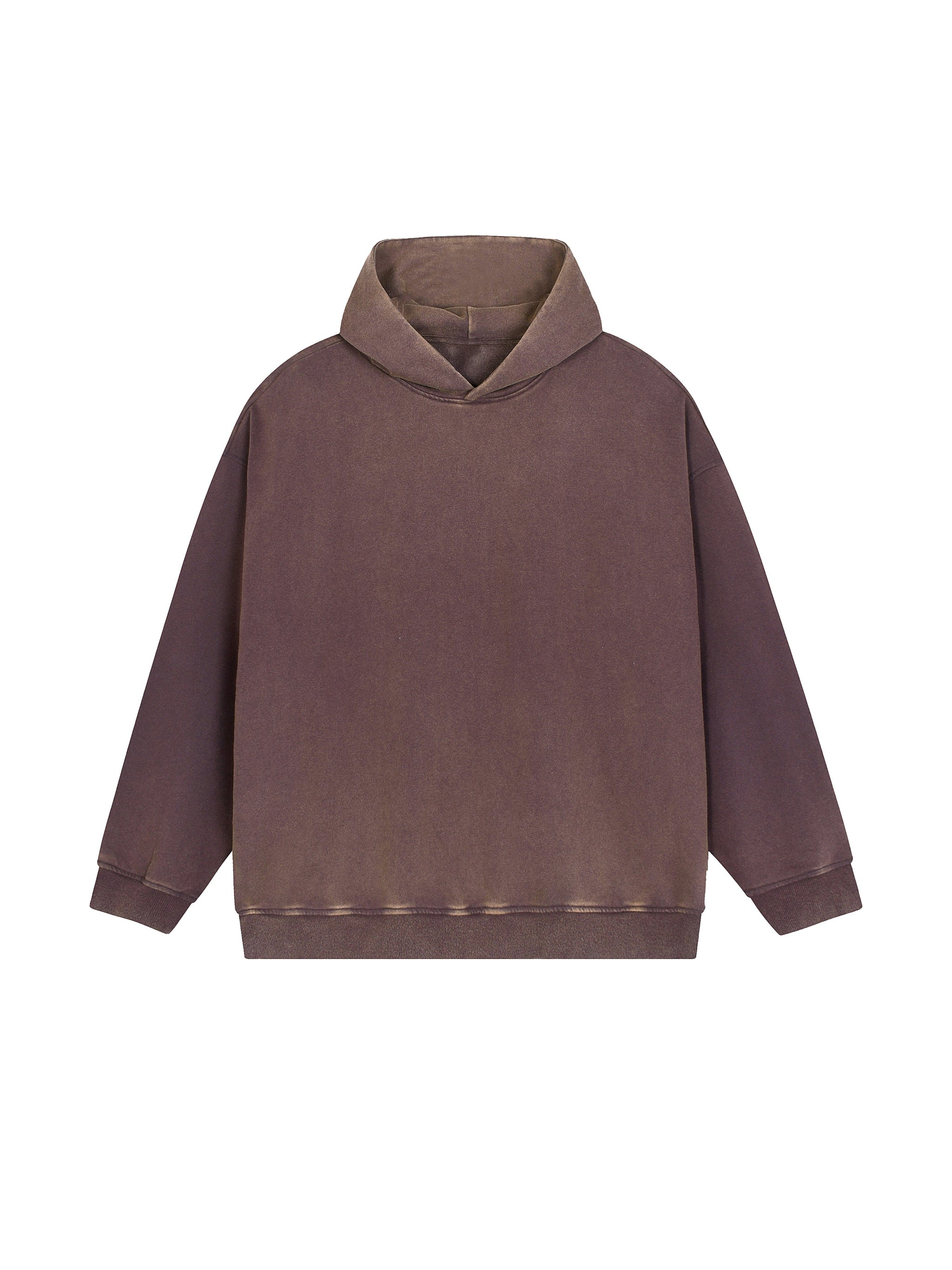 Vintage Washed Gradient Fleece Hoodie