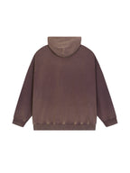 Vintage Washed Gradient Fleece Hoodie
