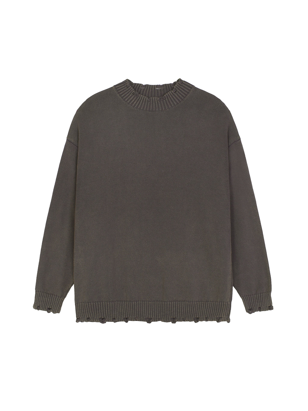 Vintage Washed Hand-Frayed Sweater
