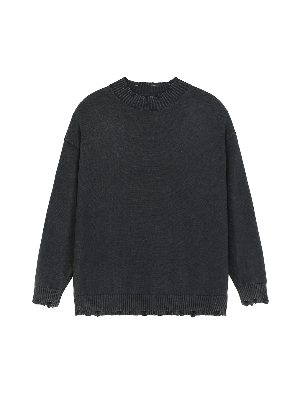 Vintage Washed Hand-Frayed Sweater