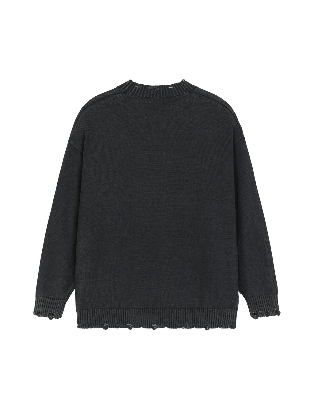 Vintage Washed Hand-Frayed Sweater