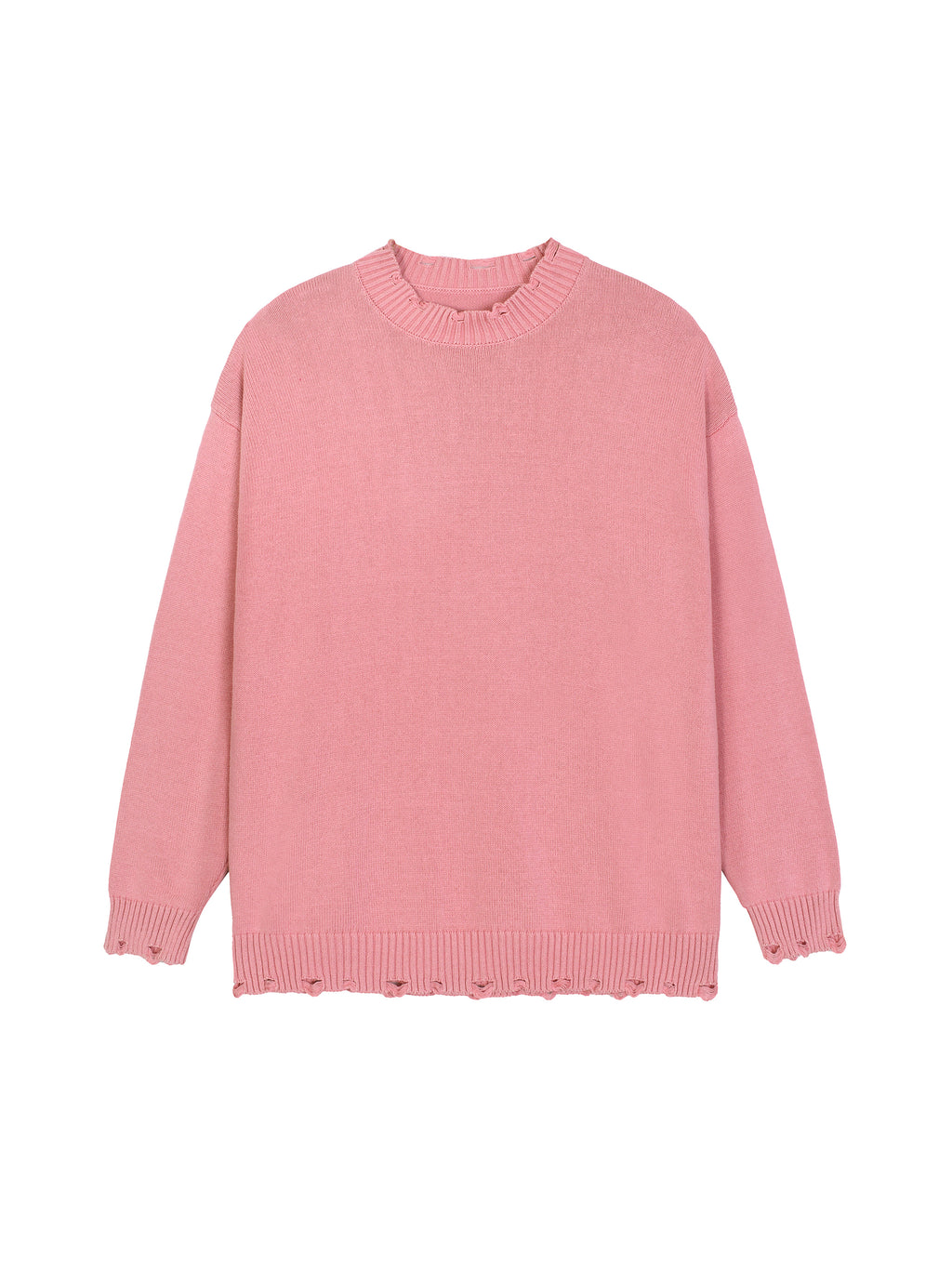 Vintage Washed Hand-Frayed Sweater