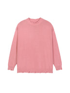 Vintage Washed Hand-Frayed Sweater