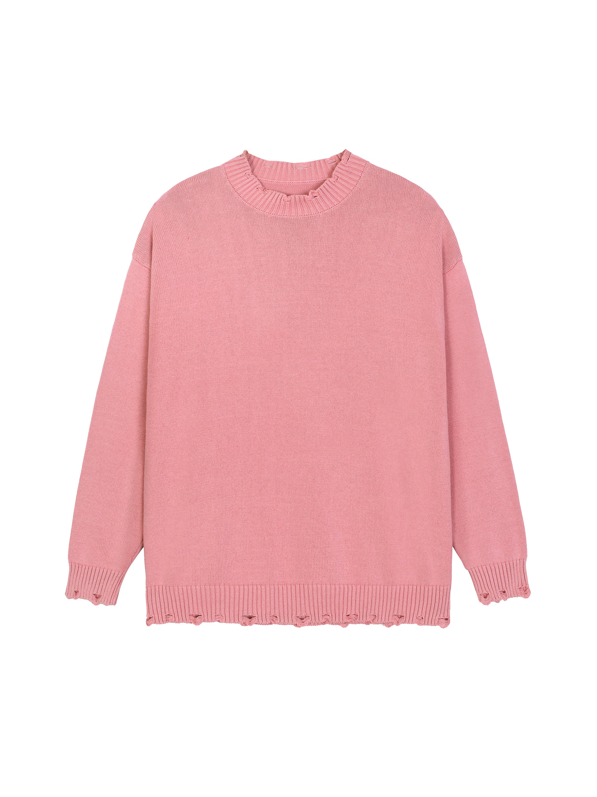 Vintage Washed Hand-Frayed Sweater