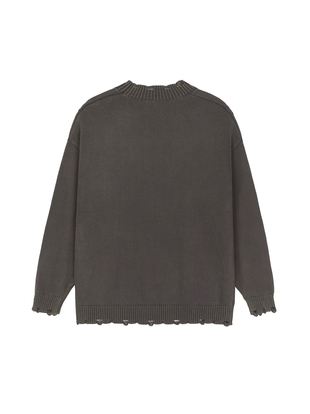 Vintage Washed Hand-Frayed Sweater