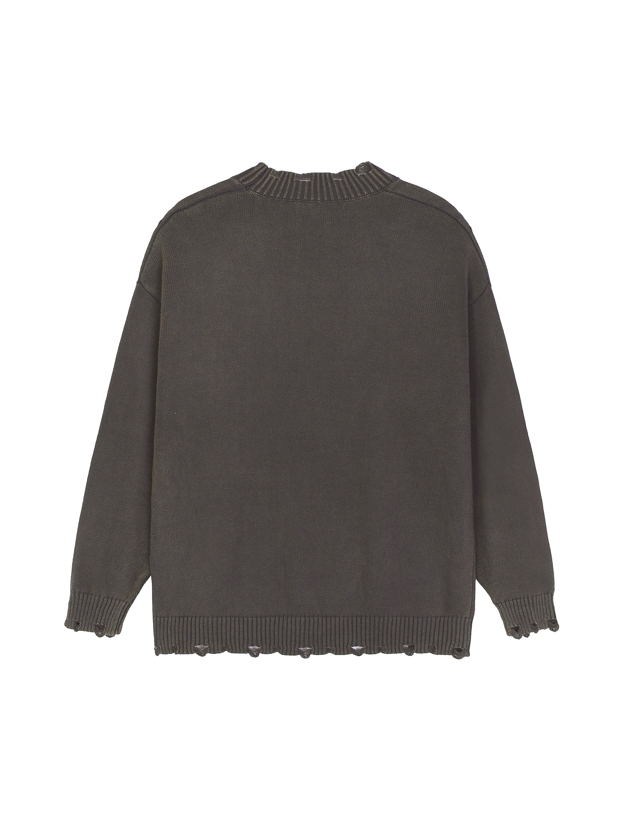 Vintage Washed Hand-Frayed Sweater