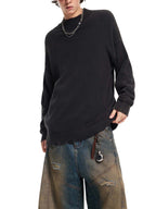 Vintage Washed Hand-Frayed Sweater