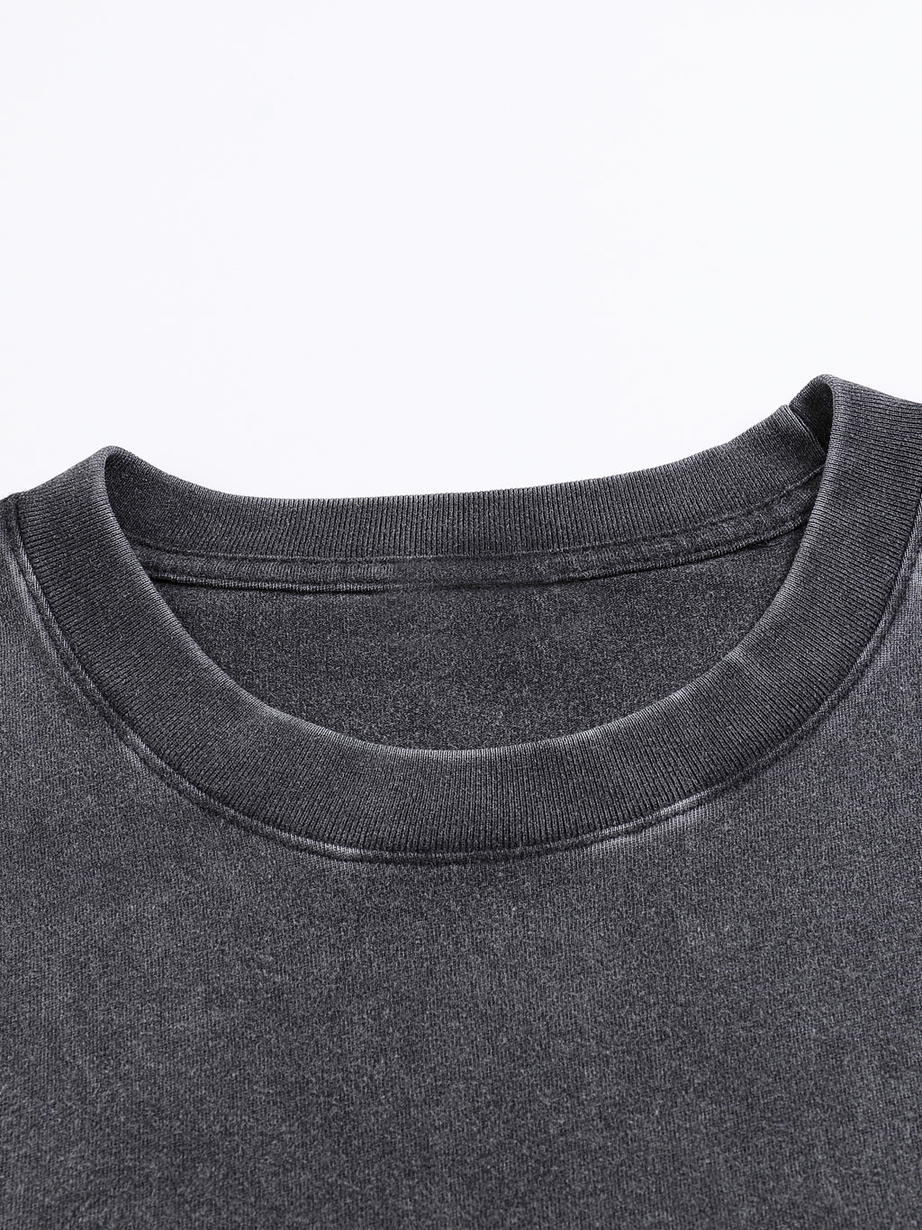 Vintage Washed Loose Fluffy T-Shirt