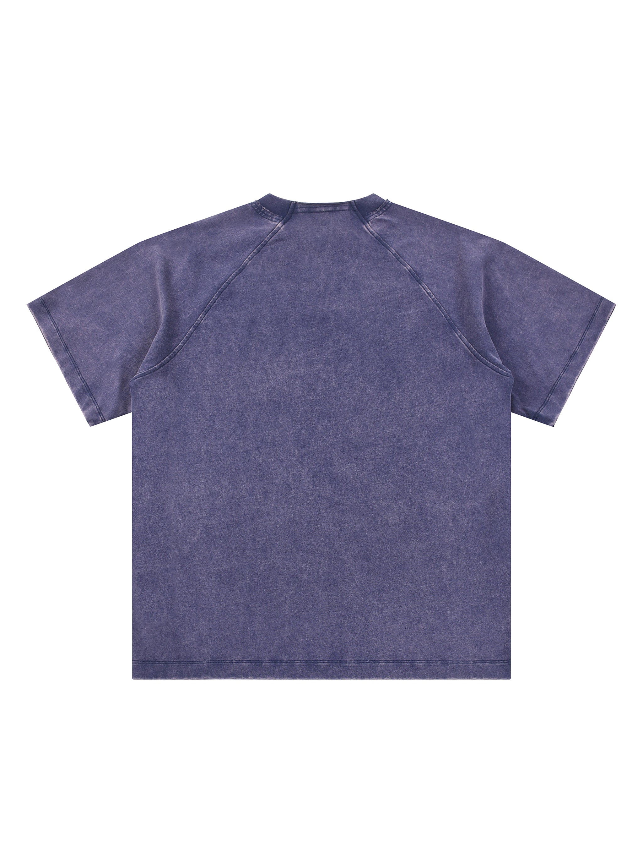 Vintage Washed Raglan Cotton T-Shirt