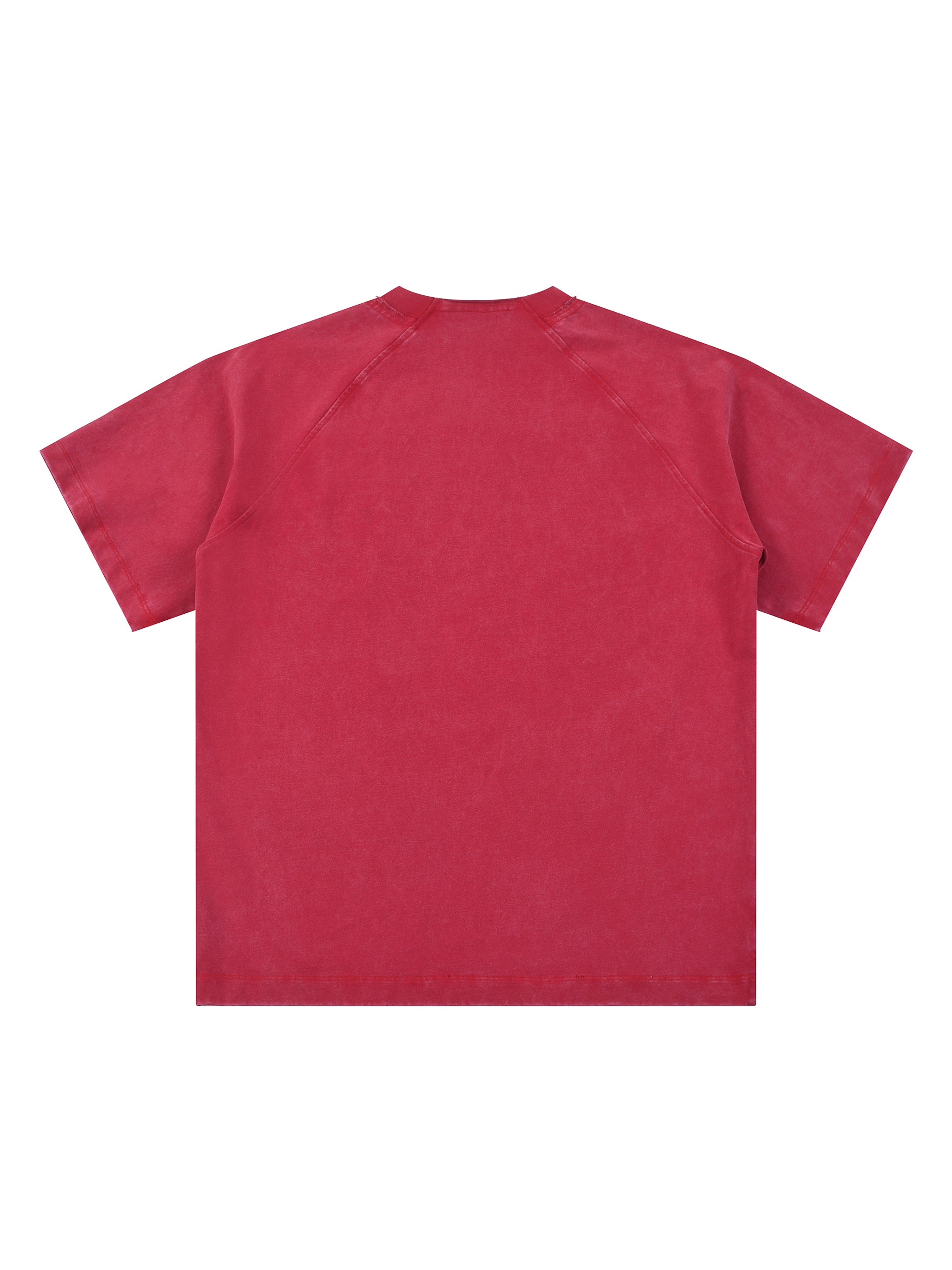 Vintage Washed Raglan Cotton T-Shirt