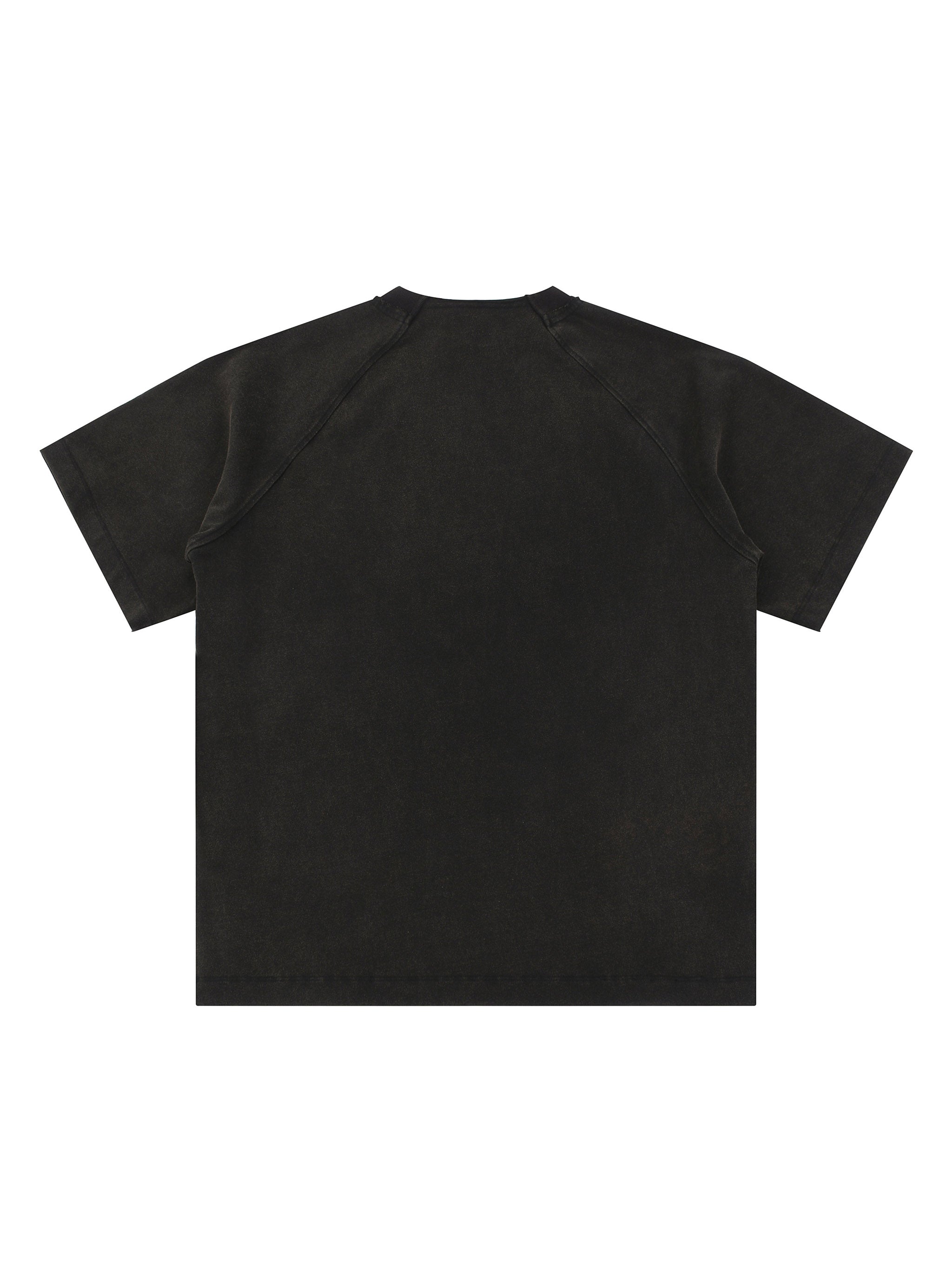 Vintage Washed Raglan Cotton T-Shirt