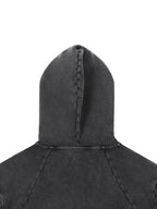Vintage Washed Raw Edge Hoodie