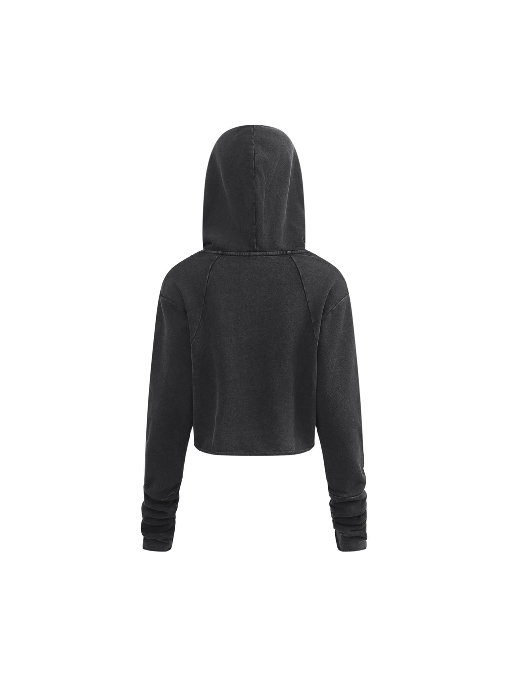 Vintage Washed Raw Edge Hoodie
