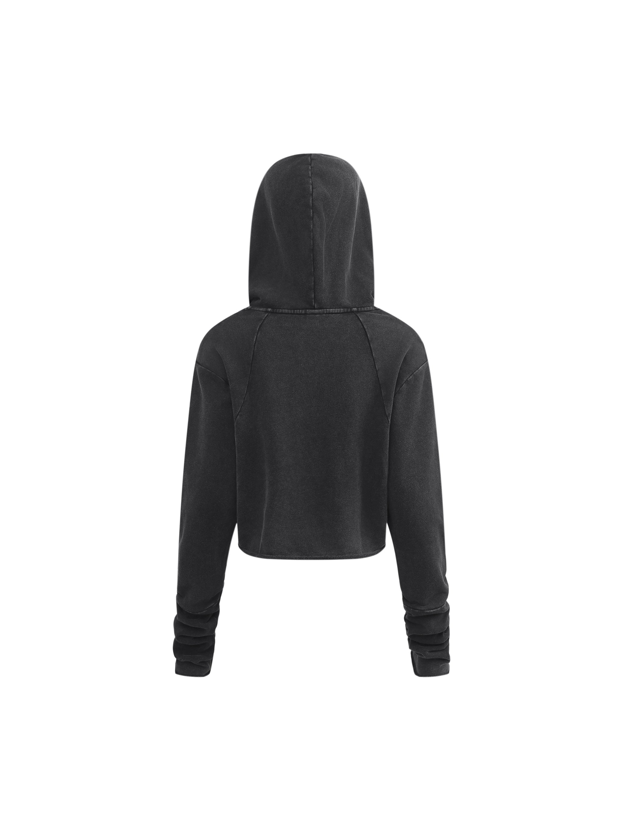 Vintage Washed Raw Edge Hoodie