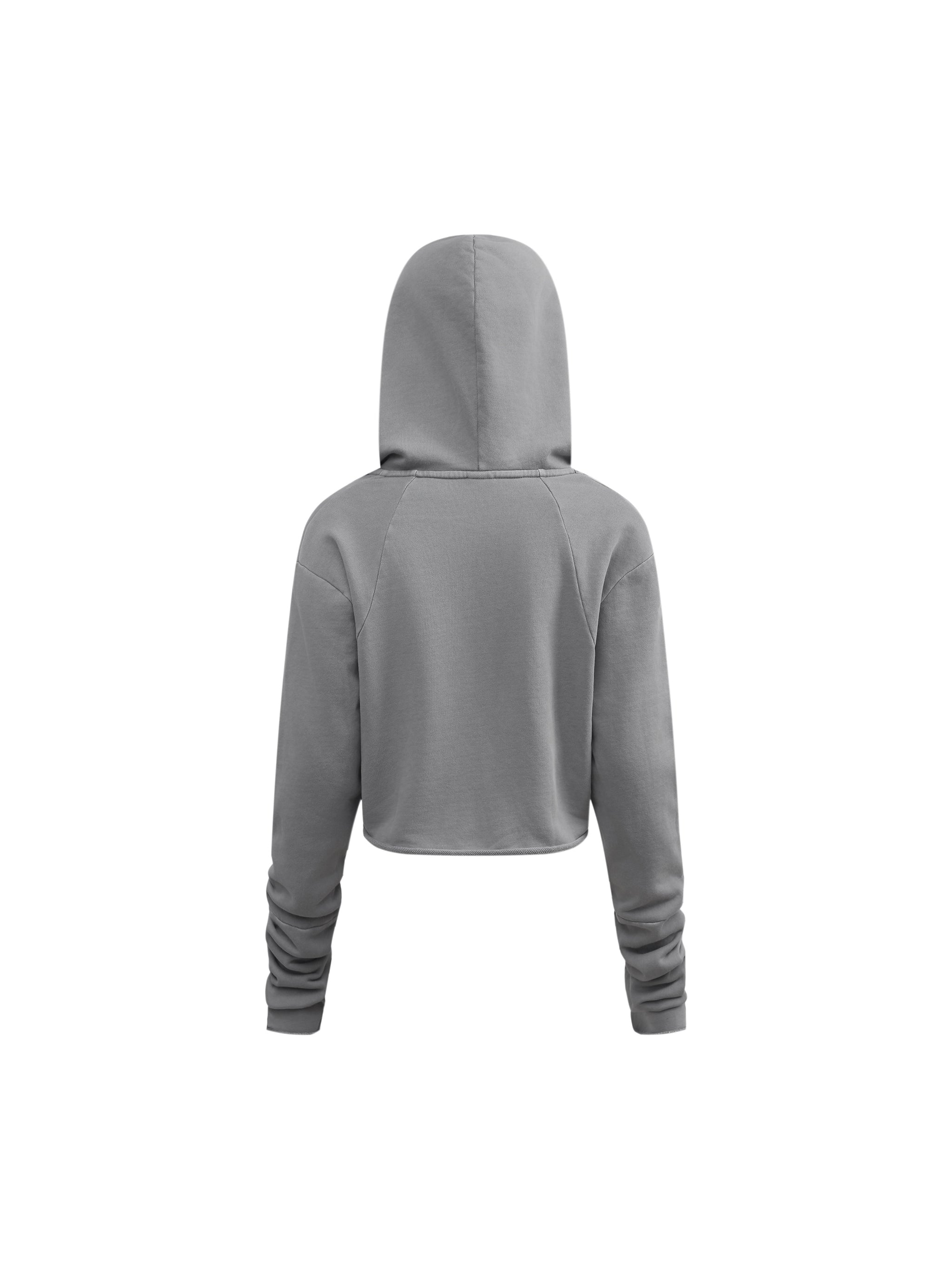 Vintage Washed Raw Edge Hoodie