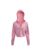 Vintage Washed Raw Edge Hoodie