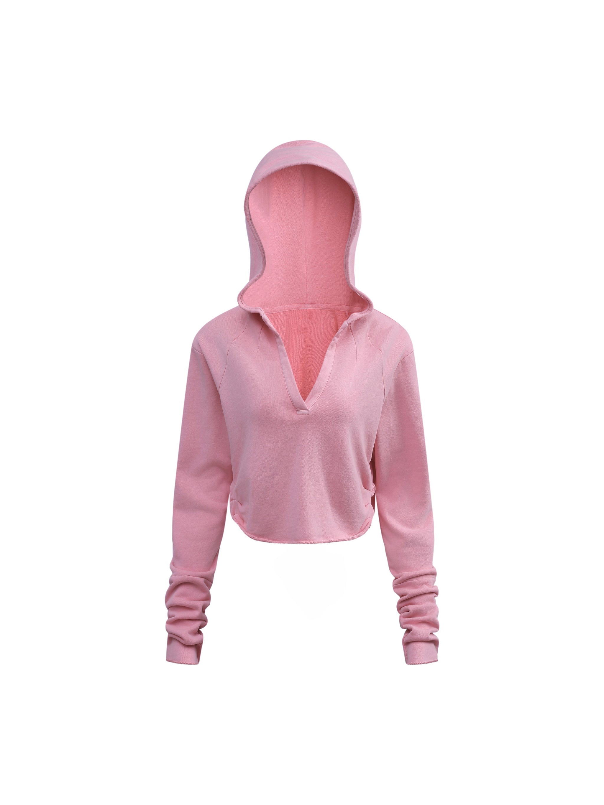 Vintage Washed Raw Edge Hoodie