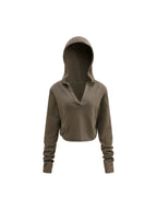 Vintage Washed Raw Edge Hoodie