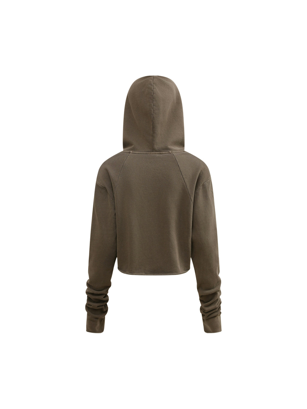 Vintage Washed Raw Edge Hoodie