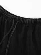 Vintage Washed Tiger Stripes Short Pants - Women