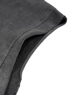 Vintage Washed Zip-Up Hooded Tank Top