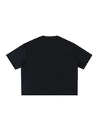 Washed Rolled Hem Half Sleeve T-Shirt