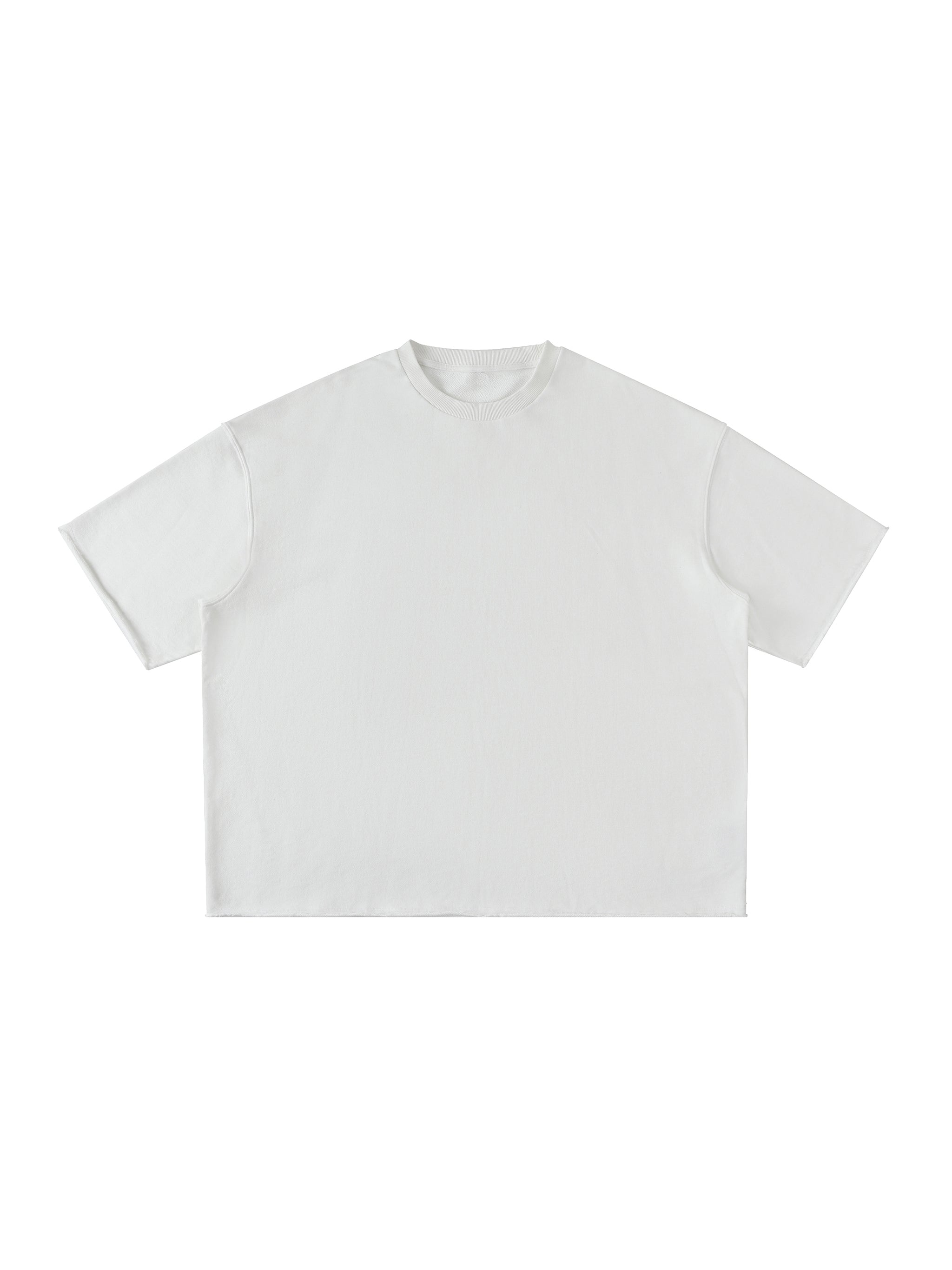 Washed Rolled Hem Half Sleeve T-Shirt