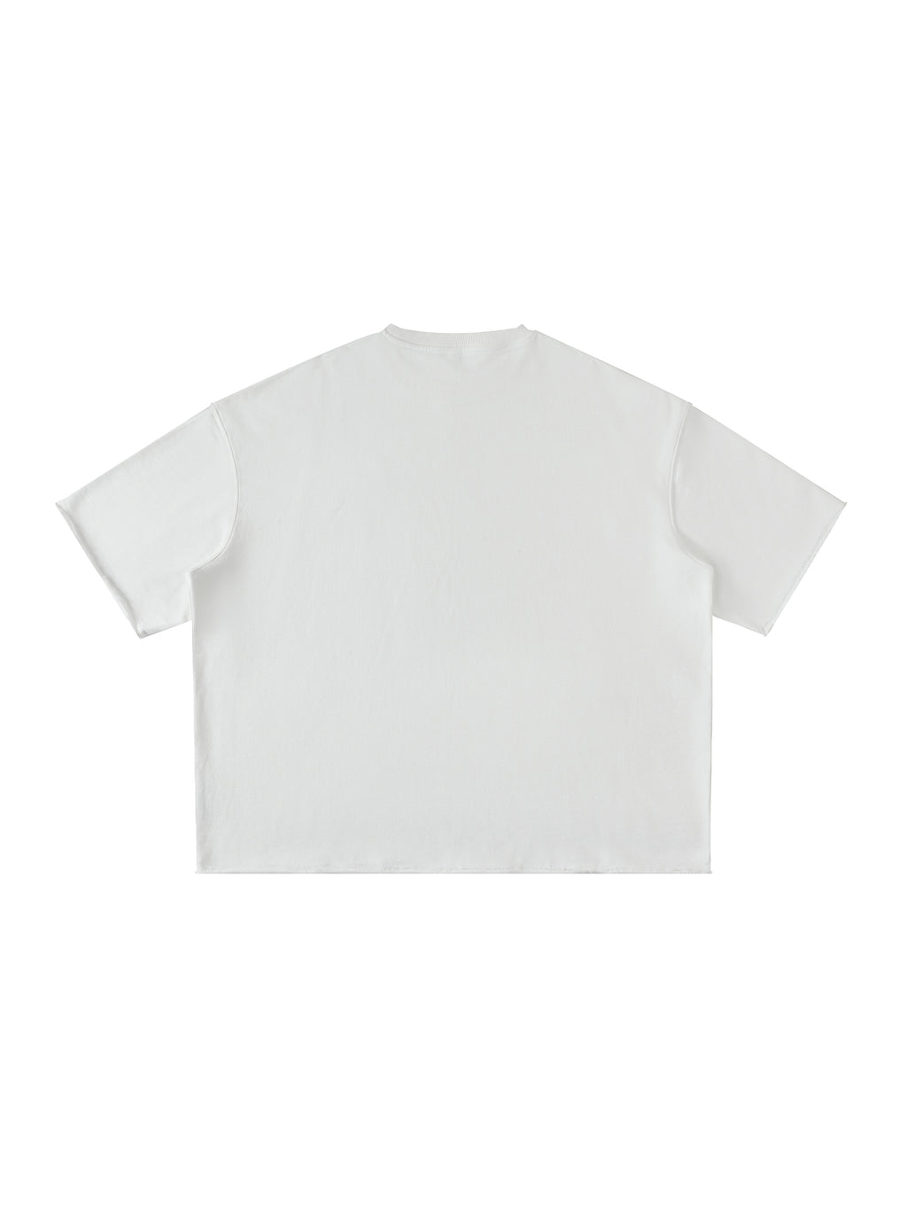 Washed Rolled Hem Half Sleeve T-Shirt