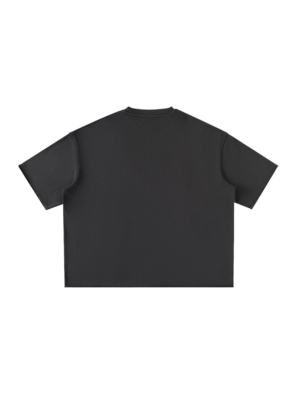 Washed Rolled Hem Half Sleeve T-Shirt