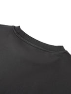 Washed Rolled Hem Half Sleeve T-Shirt