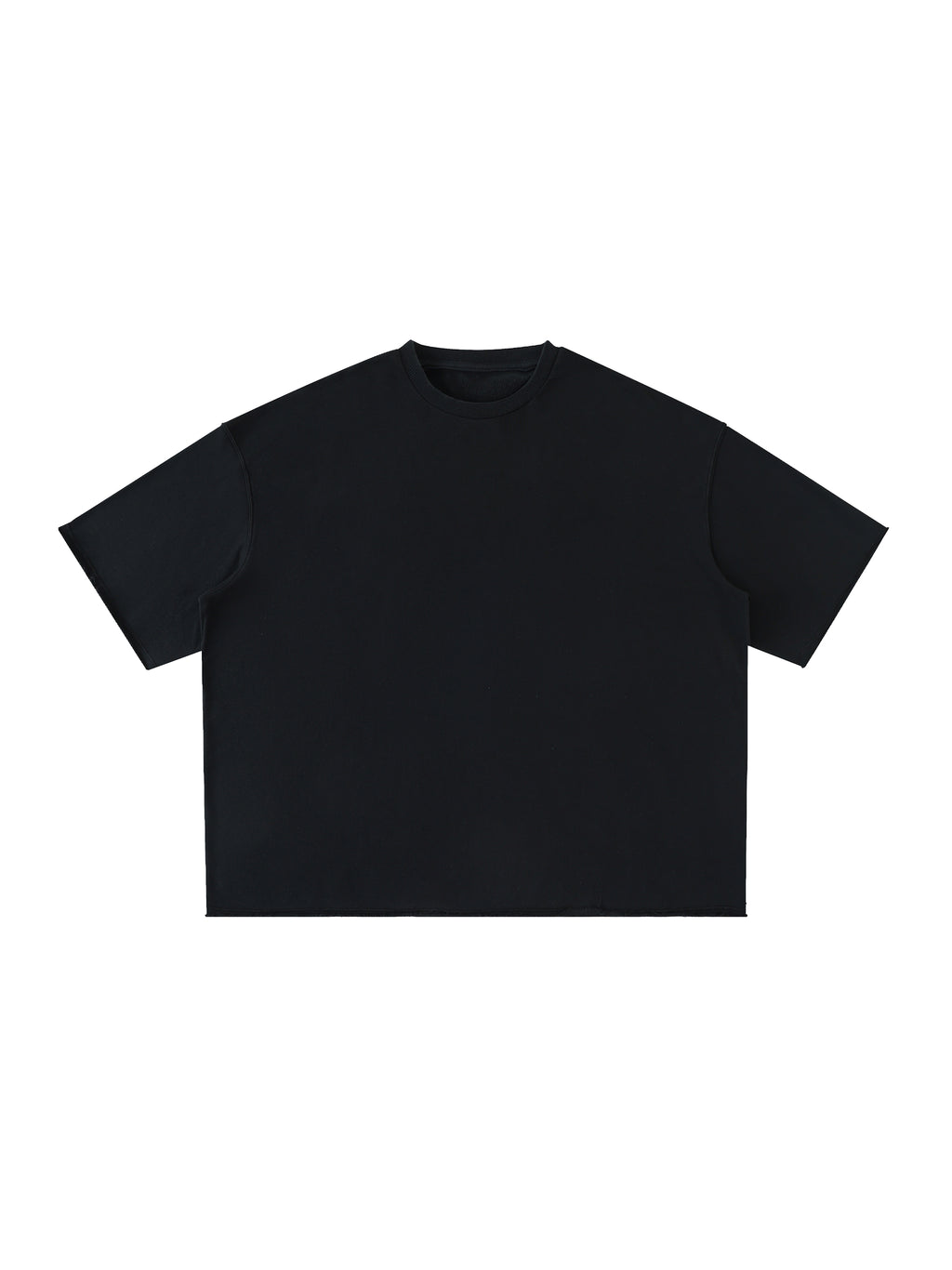 Washed Rolled Hem Half Sleeve T-Shirt