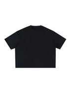 Washed Rolled Hem Half Sleeve T-Shirt