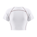 Women's Contrast Stitch Raglan Crop T-Shirt