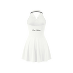 Women's Collared Halter A-Line Tennis Dress