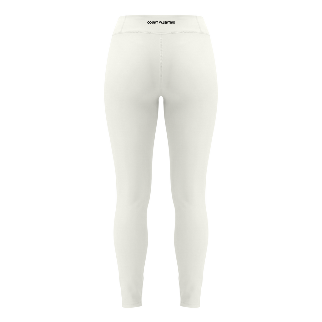 Everyday Move Tapered Leggings - White, photo 2 | women's yoga leggings by Count Valentine