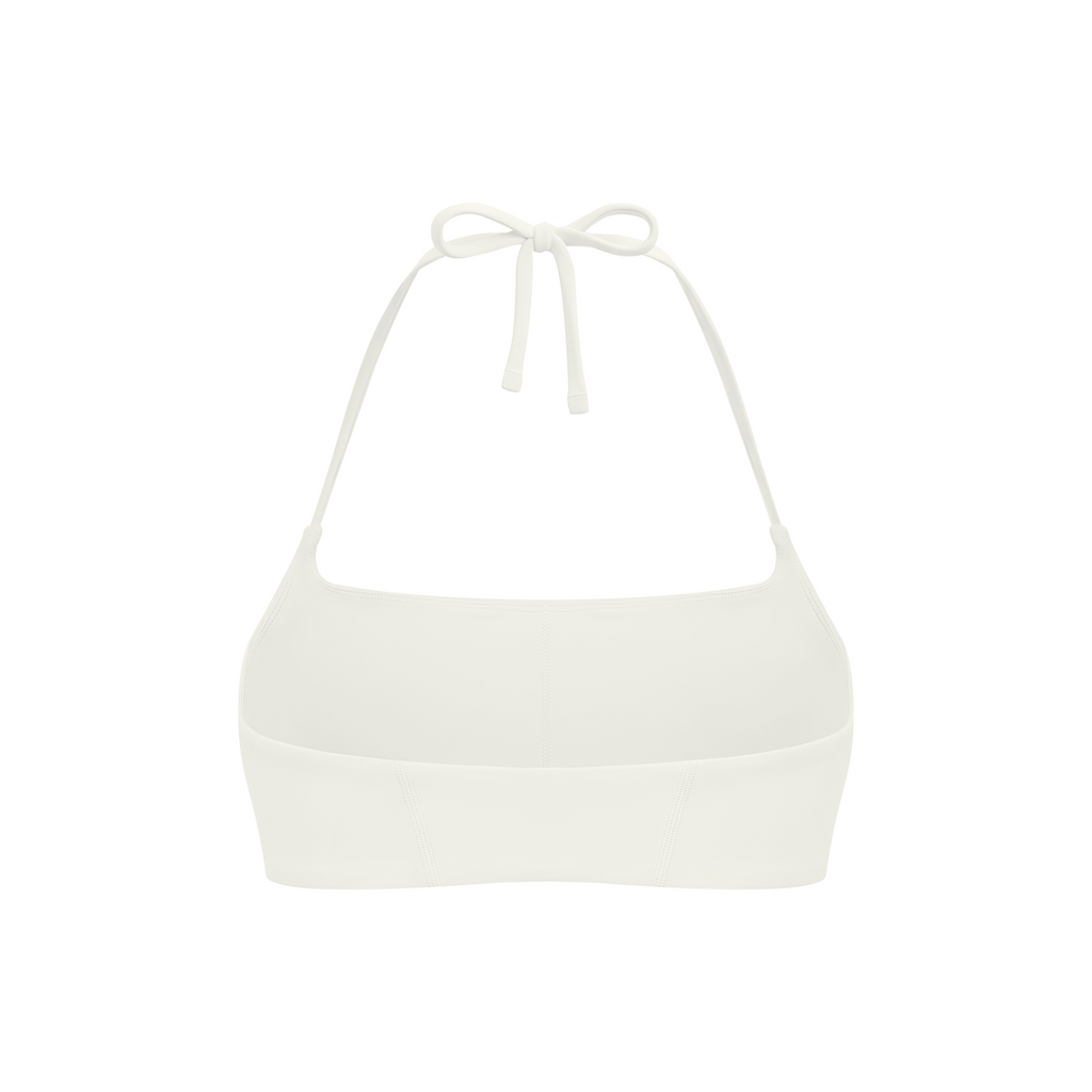 Everyday Move Sports Bra - White, photo 2 | women's halter sports bra by Count Valentine