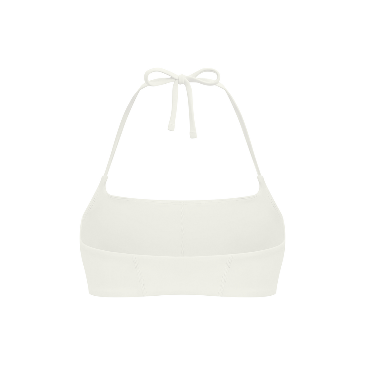Everyday Move Sports Bra - White, photo 2 | women's halter sports bra by Count Valentine