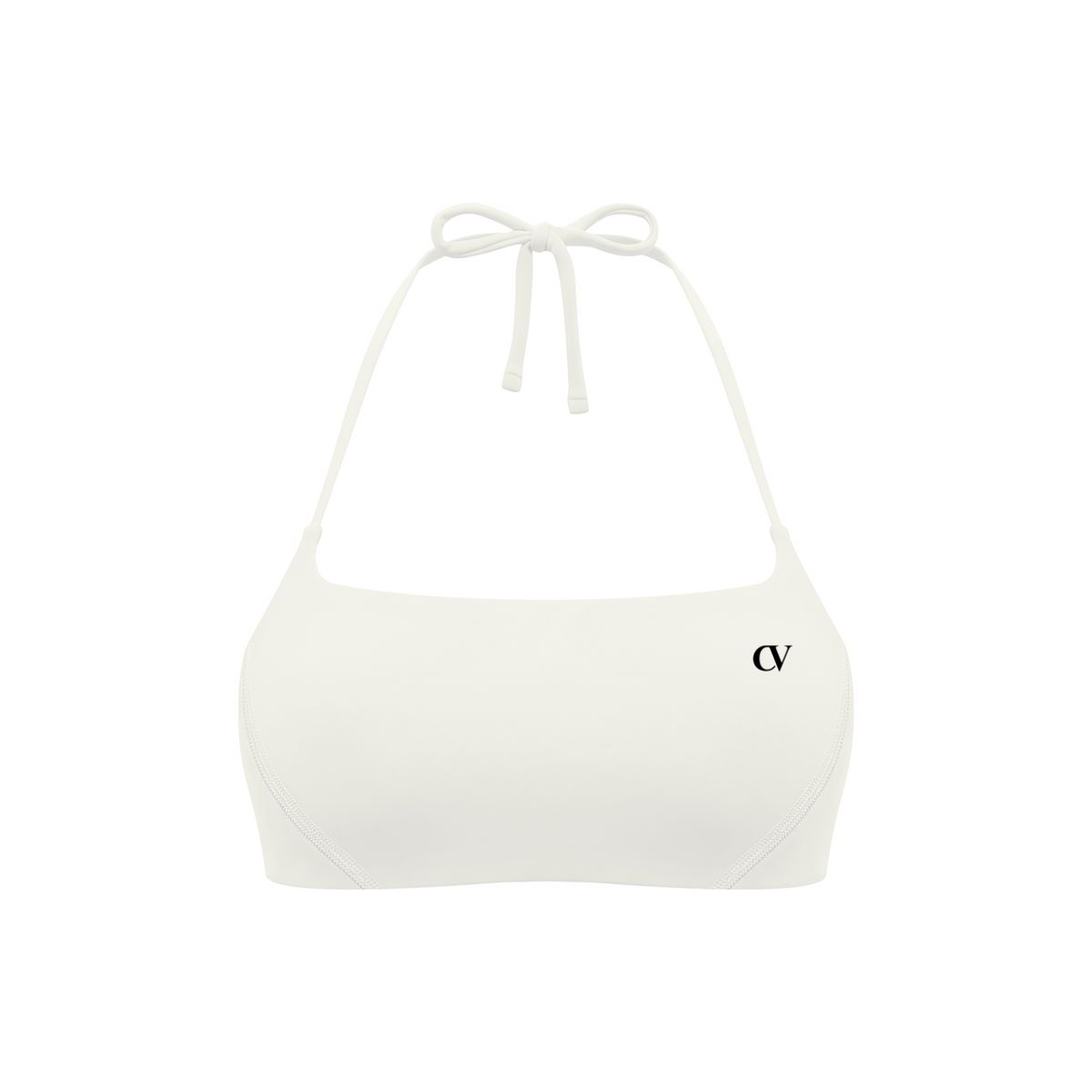 Everyday Move Sports Bra - White, photo 1 | women's halter sports bra by Count Valentine