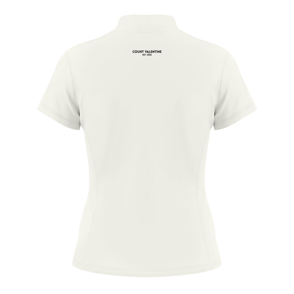 Everyday Move Zip Top - White, photo 2 | women's quarter-zip training top by Count Valentine
