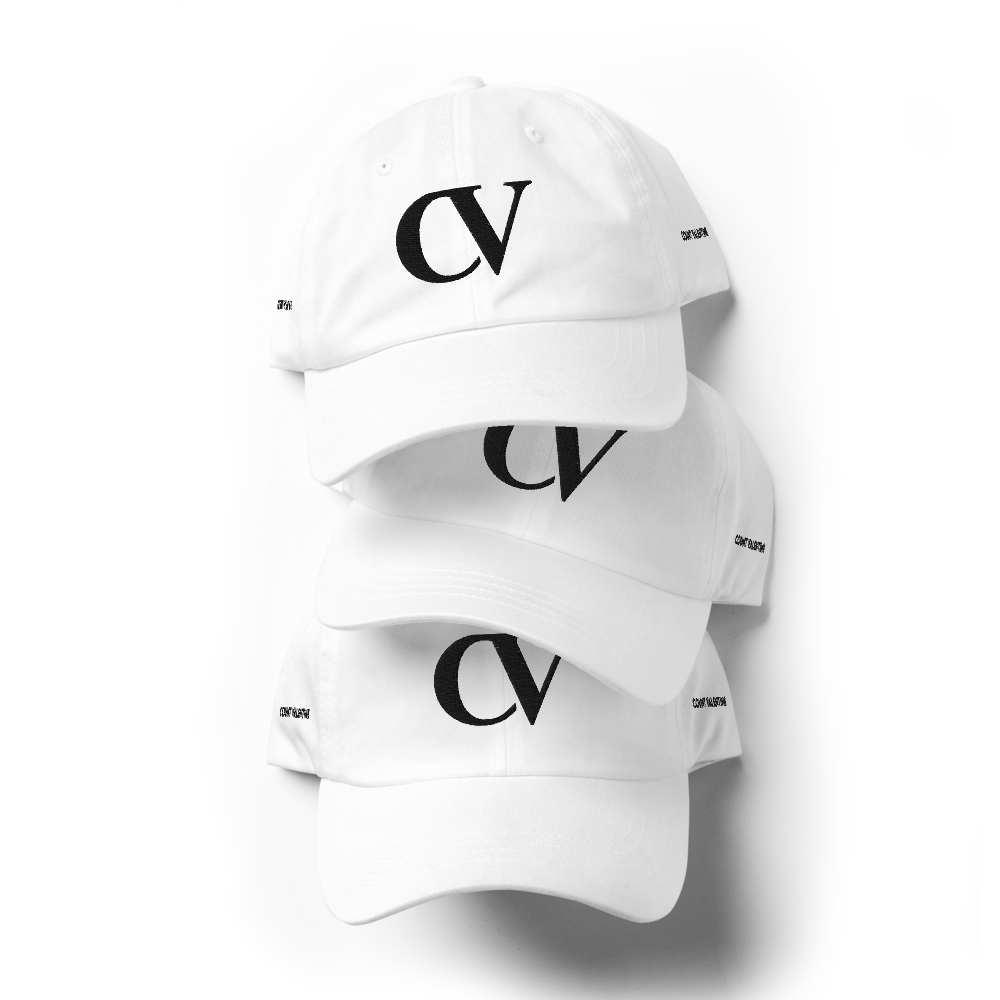 Everyday Move Dad Cap - White, photo 7 | dad cap by Count Valentine