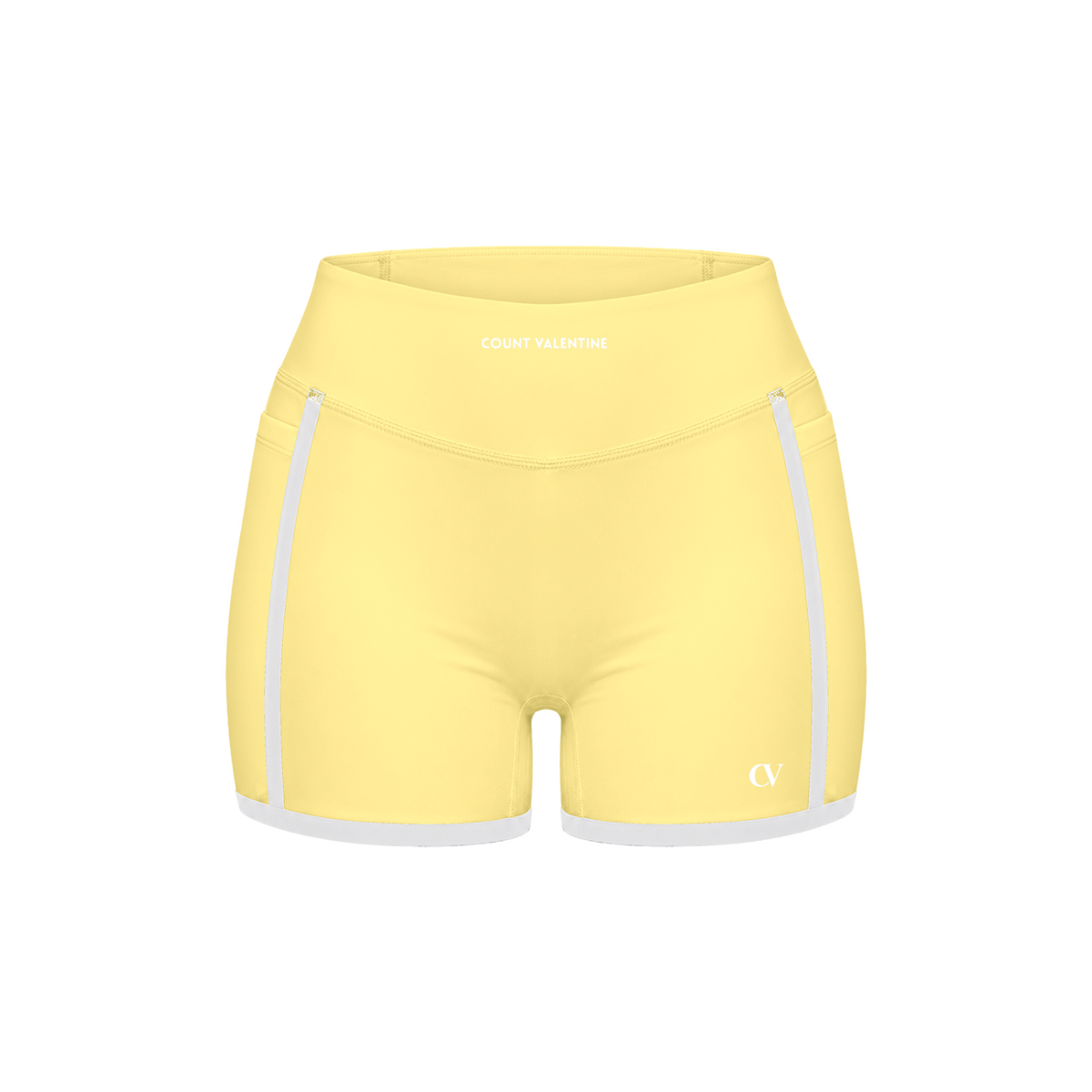 Everyday Move Biker Shorts - Yellow, photo 1 | women's biker shorts by Count Valentine
