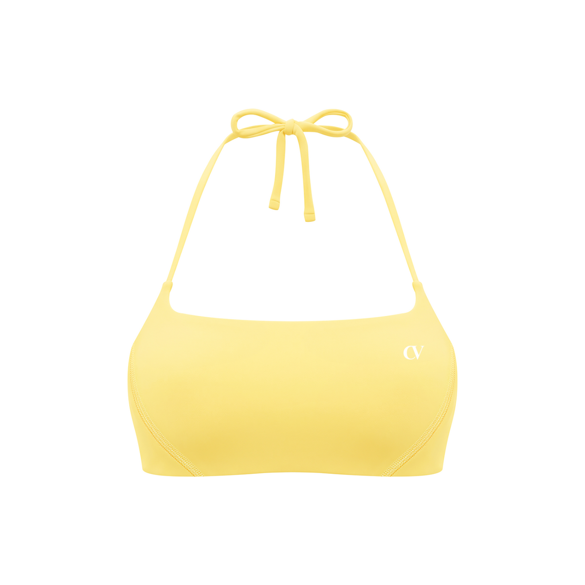 Everyday Move Sports Bra - Yellow, photo 1 | women's halter sports bra by Count Valentine