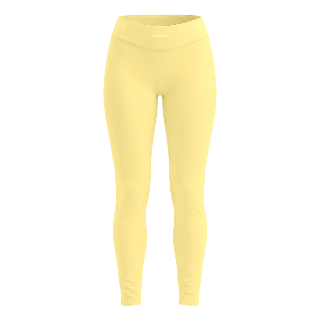 Everyday Move Tapered Leggings - Yellow, photo 1 | women's yoga leggings by Count Valentine