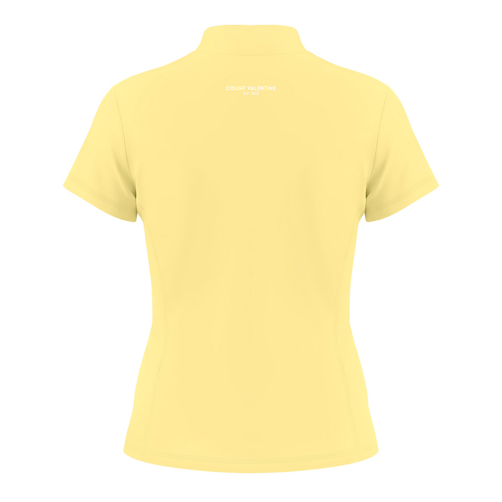 Everyday Move Zip Top - Yellow, photo 2 | women's quarter-zip training top by Count Valentine