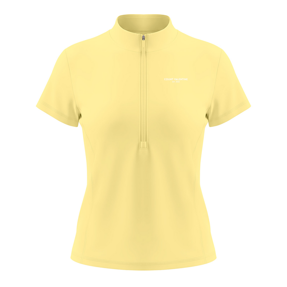 Everyday Move Zip Top - Yellow, photo 1 | women's quarter-zip training top by Count Valentine