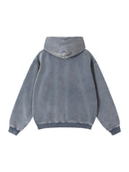 Zip-Through Boxy Fleece Hoodie