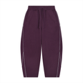 Unisex Piping Fleece Barrel Leg Sweatpants