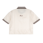 Contrast Stripes Polo Collar T-Shirt