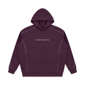 Unisex Oversized Piping Fleece Hoodie
